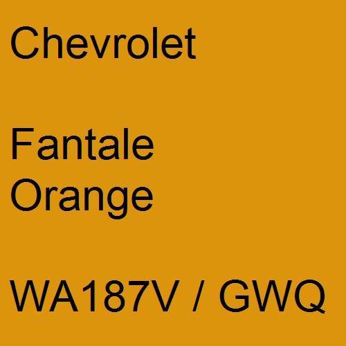 Chevrolet, Fantale Orange, WA187V / GWQ.